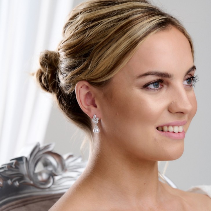 Panama Vintage Inspired Crystal and Pearl Earrings