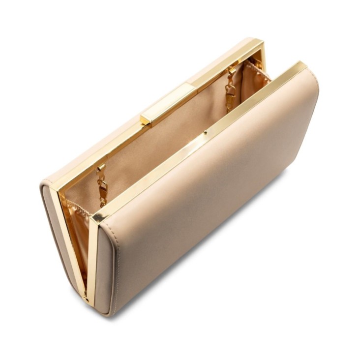 Paradox London Dasha Nude Kunstleder Box Clutch Tasche
