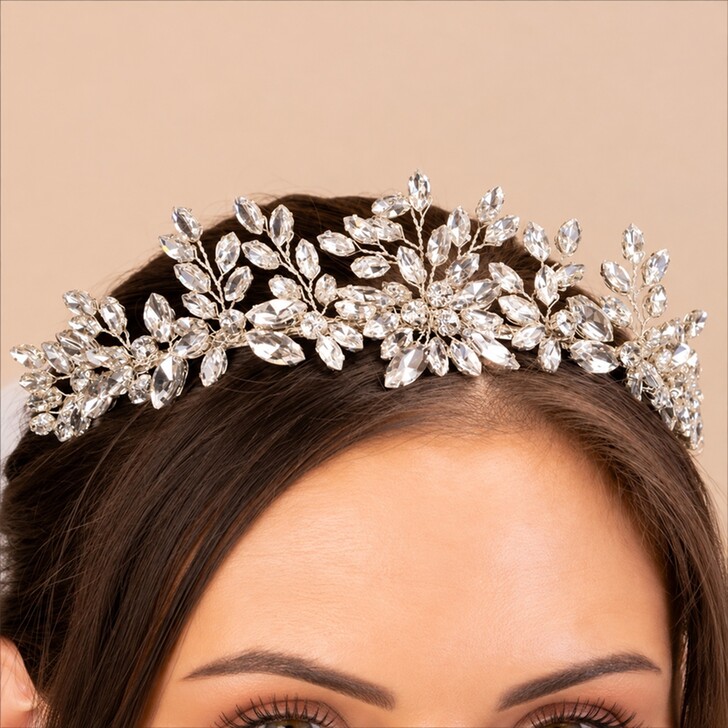 Perfect Bridal Diamante Floral Classic Tiara