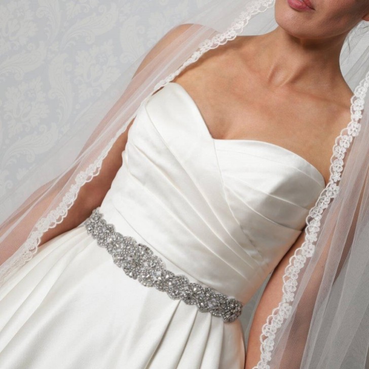 Perfect Bridal Emmy Vintage Inspired Crystal and Beaded Dress Belt