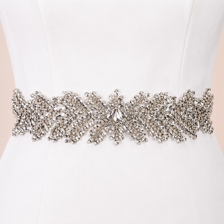 Perfect Bridal Evita Wide Statement Crystal Dress Belt