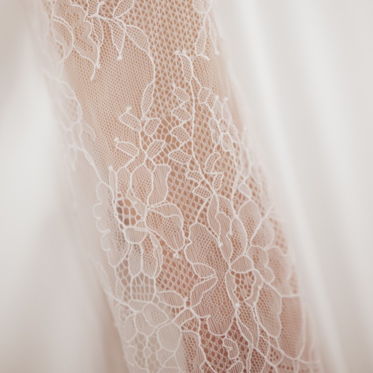 Perfect Bridal Ivory Delicate Chantilly Lace Sleeves