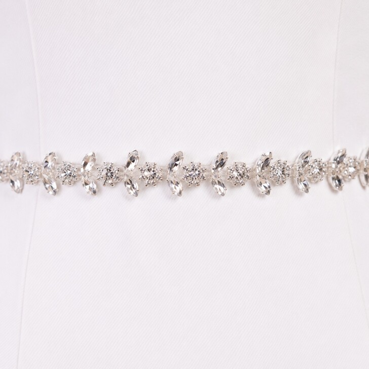Perfect Bridal Leona Thin Diamante Wedding Belt
