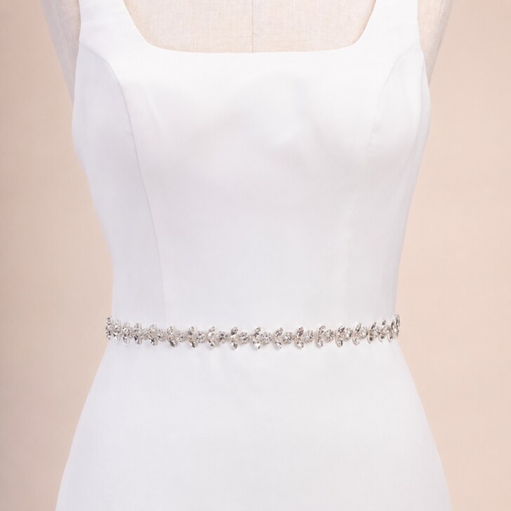 Perfect Bridal Leona Thin Diamante Wedding Belt