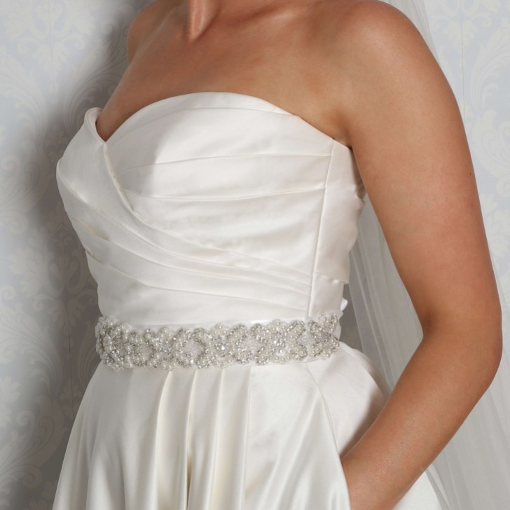 Perfect Bridal Lola Pearl and Crystal Embellished Dress Belt