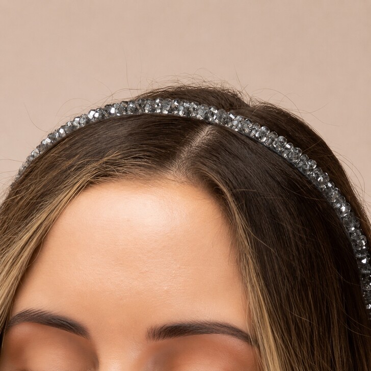 Perfect Bridal Shimmering Silver Beaded Bridal Headband