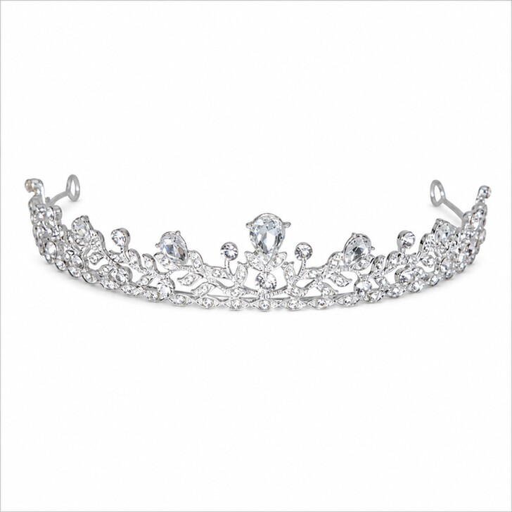 Perfect Bridal Silver Mixed Crystal Bridal Tiara