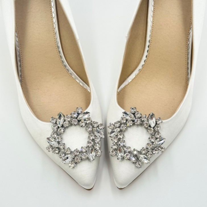 Rainbow Club Astrid Sparkly Crystal Brooch Shoe Clips