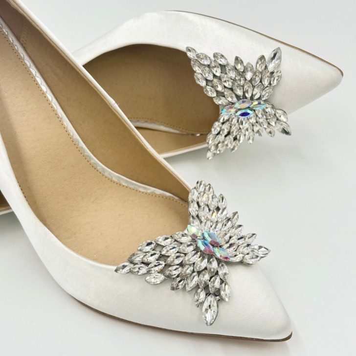 Rainbow Club Cleo Crystal Butterfly Shoe Clips