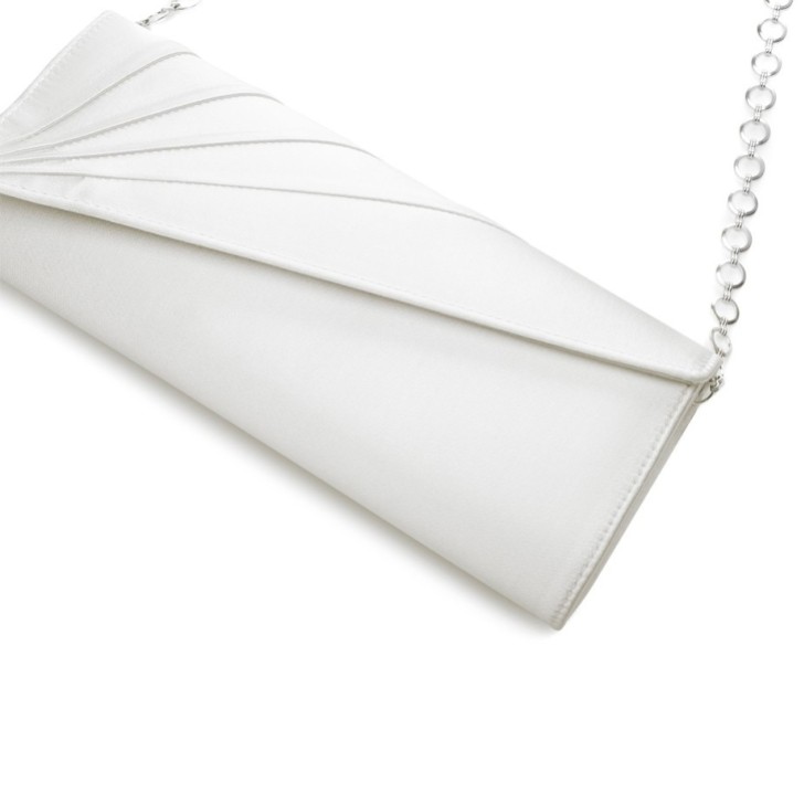 Rainbow Club Tess Einfärbbare Hochzeitstasche aus elfenbeinfarbenem Satin