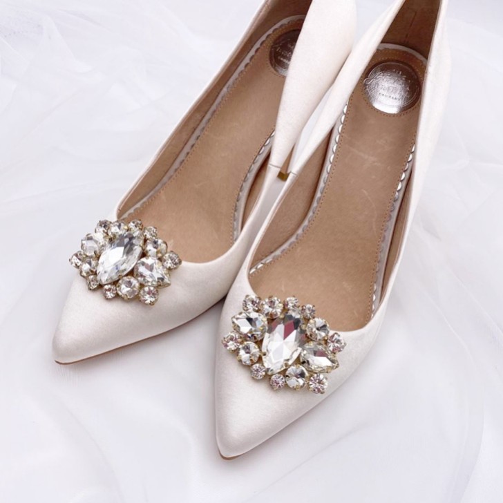 Rainbow Club Xenia Sparkly Brooch Shoe Clips