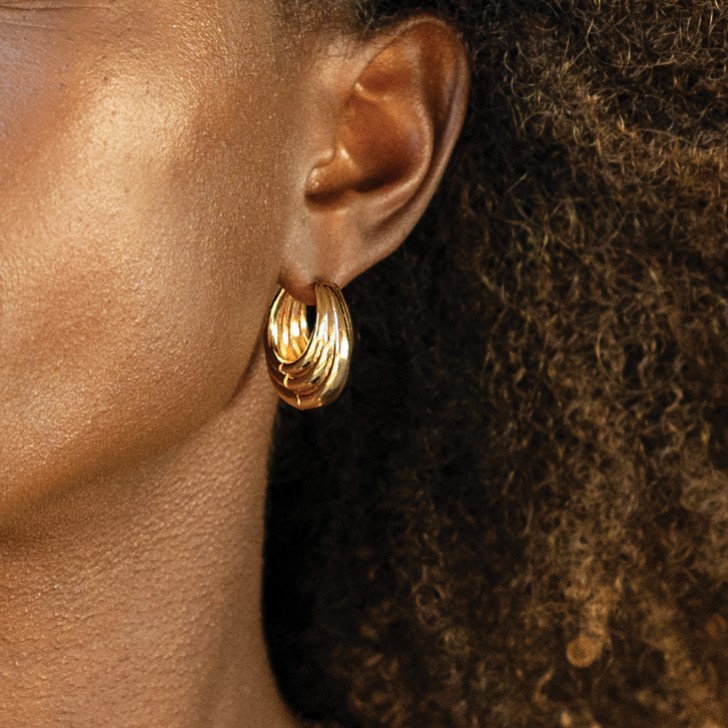 Sarah Alexander Midas Chunky Gold Hoops (anneaux en or)