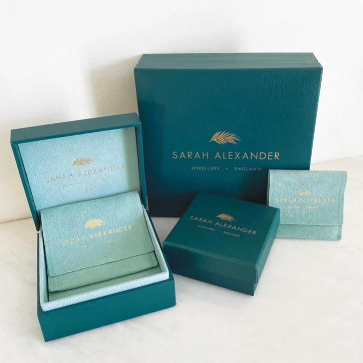 Sarah Alexander Malibu Beach Silver Huggie Earrings