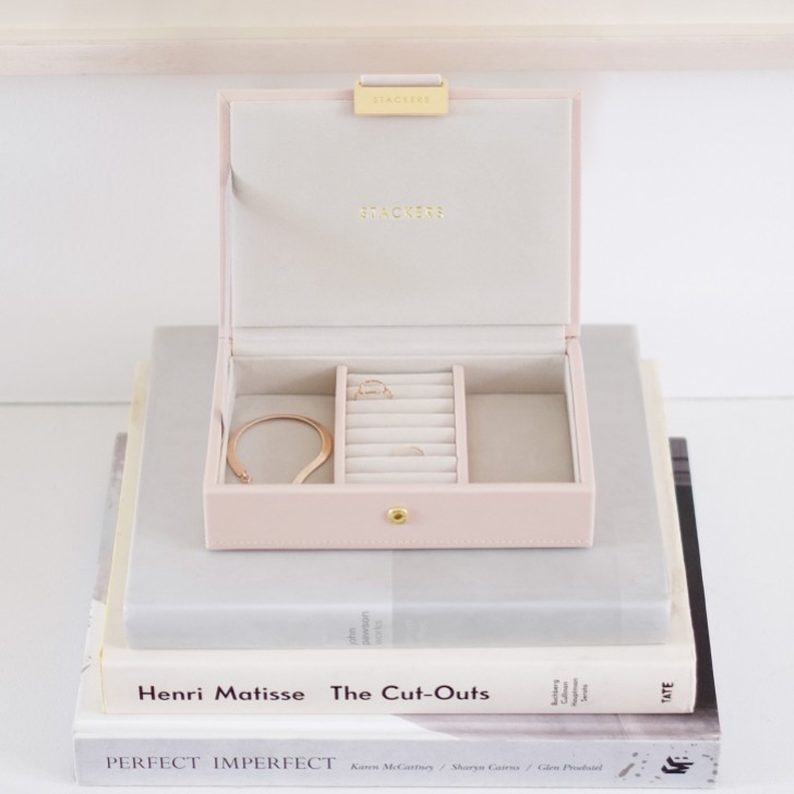 Stackers Blush and Gold Mini Jewellery Box