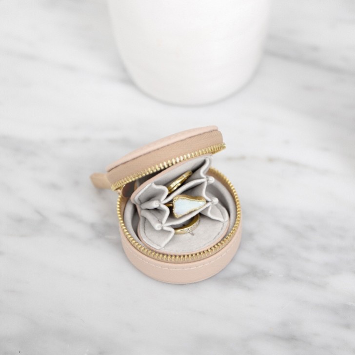 Stackers Boîte à bijoux de voyage Blush Oyster
