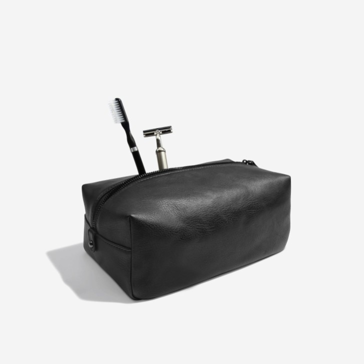 Stackers Borsa di lavaggio nera da uomo