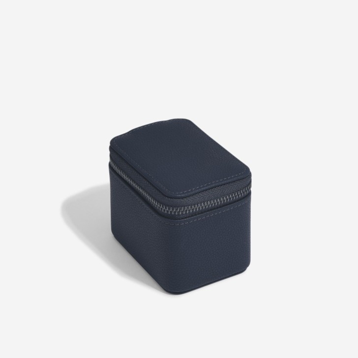 Stackers Navy Zipped Travel Watch Box