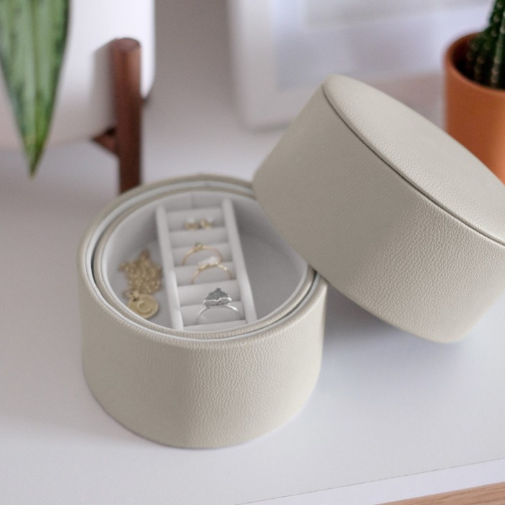 Stackers Oatmeal Bedside Table Jewelry Box Pod