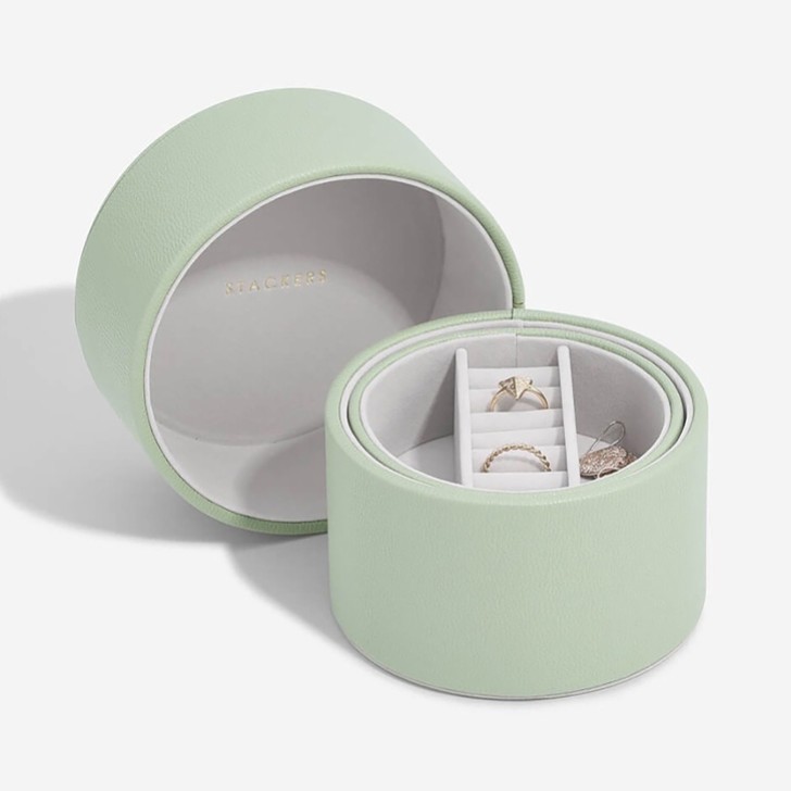 Stackers Sage Green Bedside Table Jewelry Box Pod