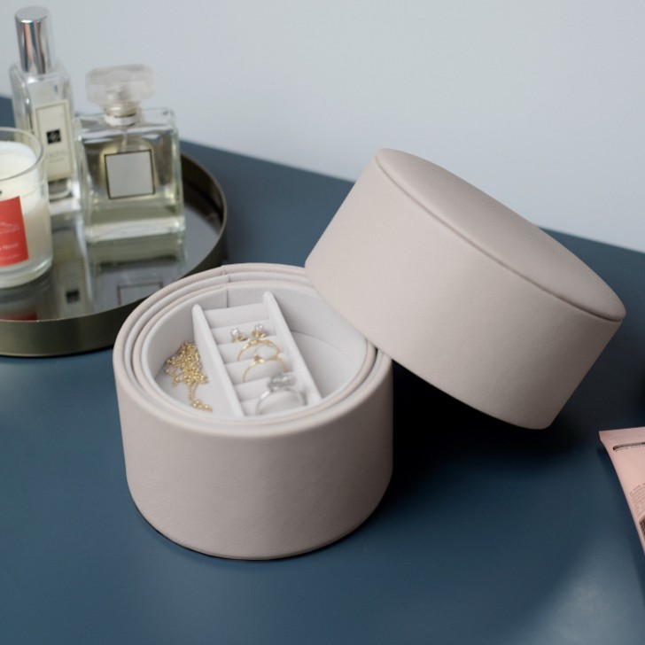 Stackers Taupe Bedside Table Jewelry Box Pod