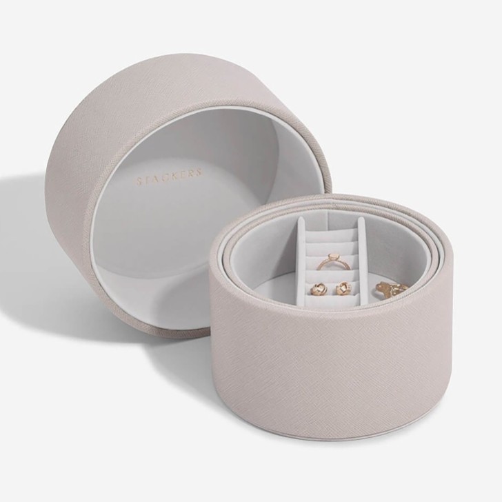 Stackers Taupe Bedside Table Jewelry Box Pod