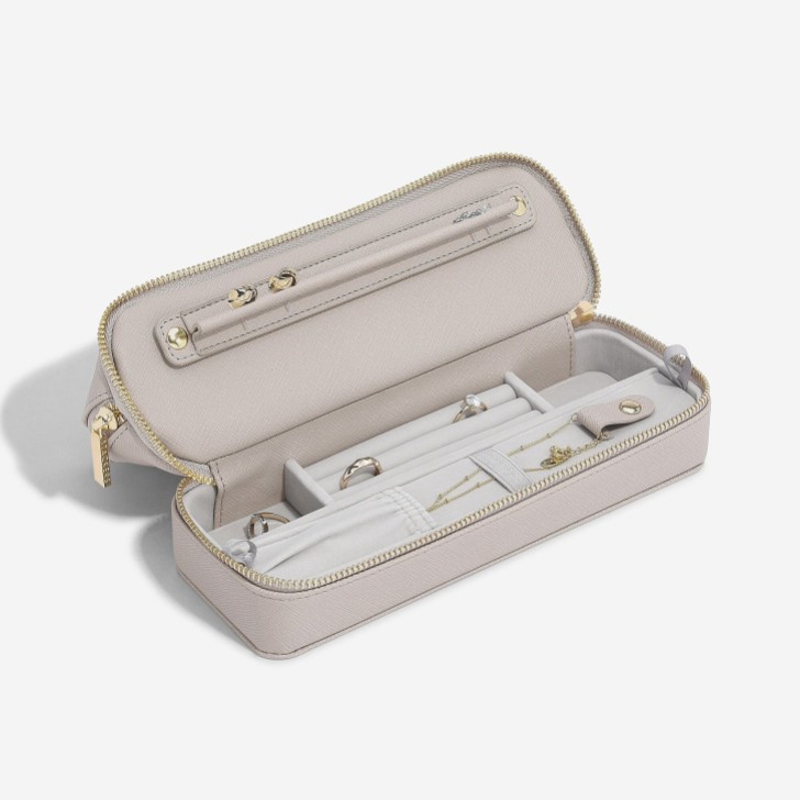 Stackers Taupe Cosmetic and Jewellery Bag