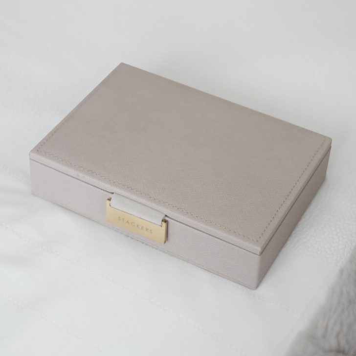 Stackers Taupe Mini Jewelry Box
