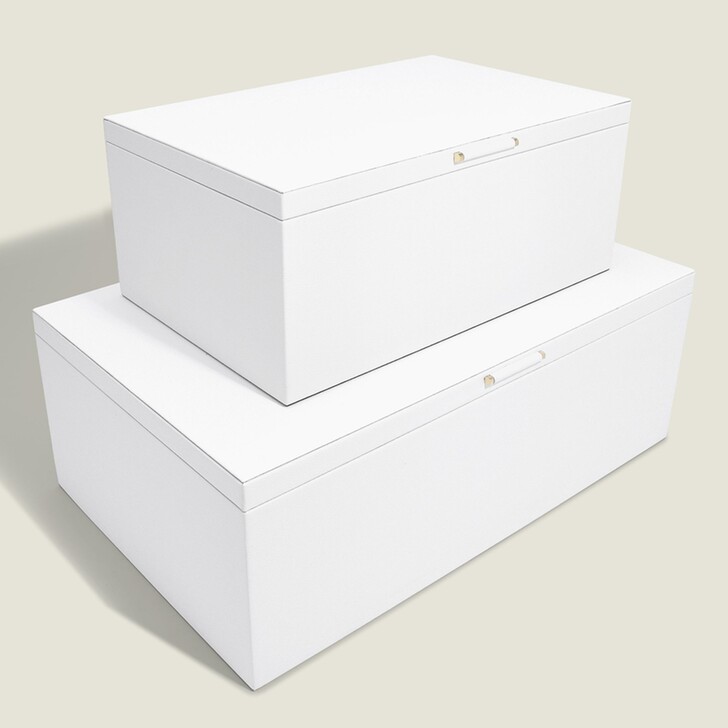 Stackers White Pebble Storage Box Set