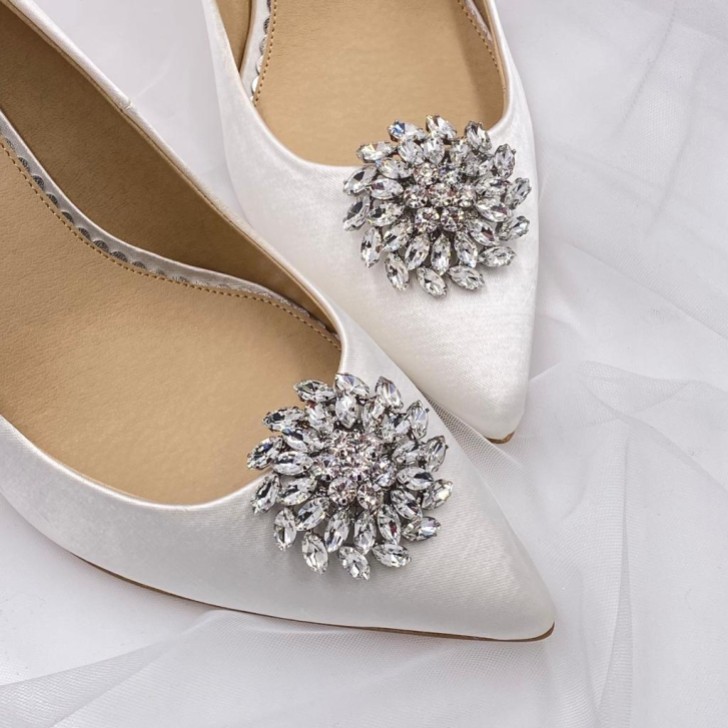 Sunbeam Sparkly Crystal Shoe Clips