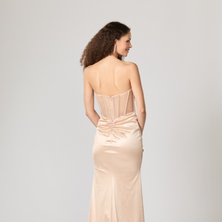 Tiffanys Braylee Champagne TFY Prom Dress