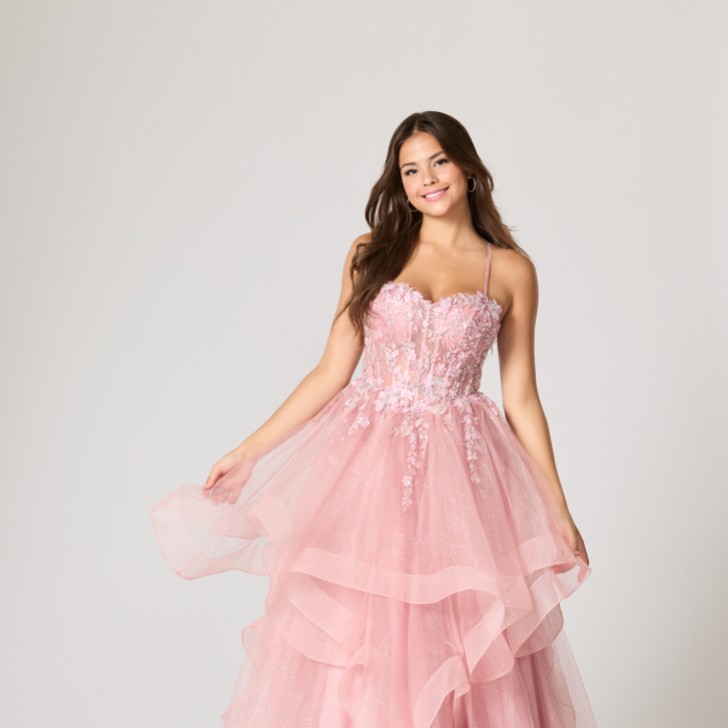 Tiffanys Casey Rose Pink TFY Prom Dress