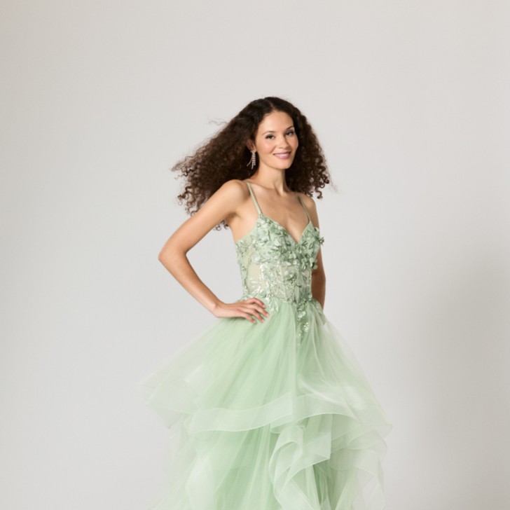 Tiffanys Dream Sage Green TFY Prom Dress