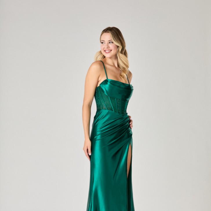 Tiffanys Lulu Dark Green TFY Prom Dress