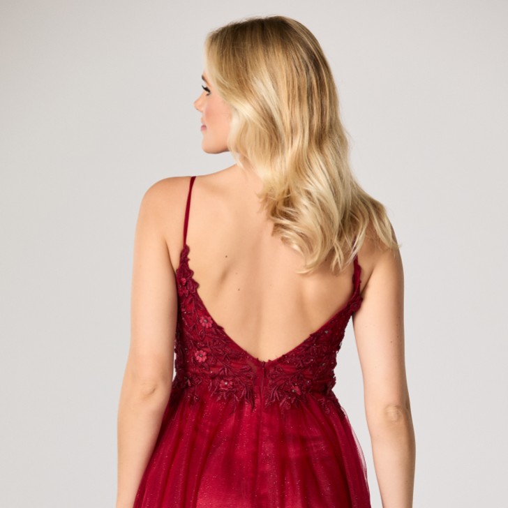 Tiffanys Madeline Wine TFY Prom Dress