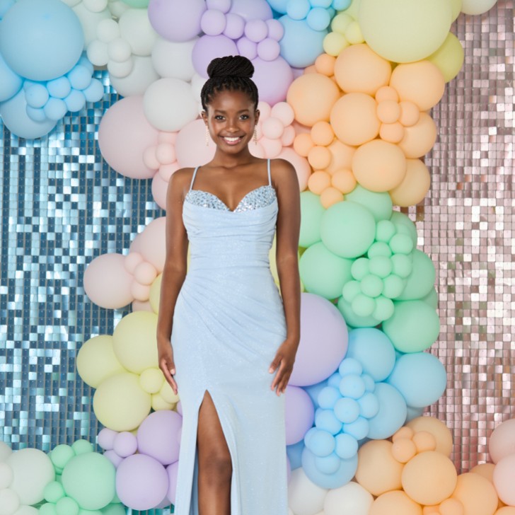 Tiffanys Scottie Pale Blue Prom Dress