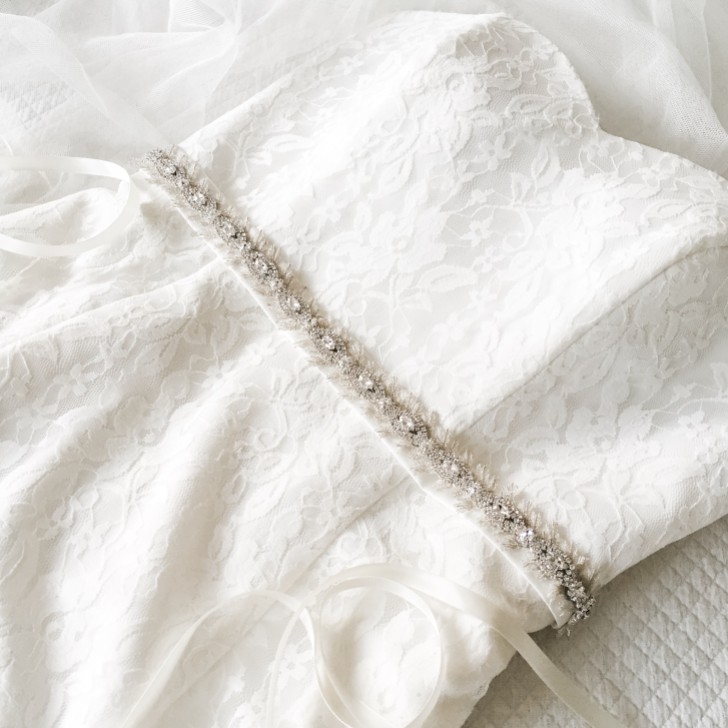 Wentworth Vintage Inspired Crystal and Feather Bridal Belt