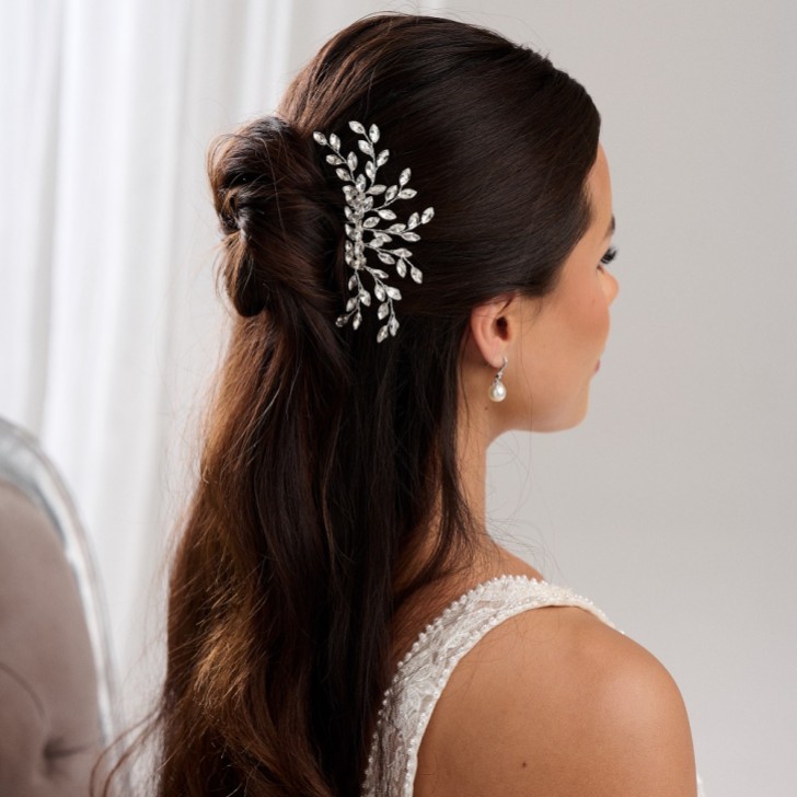 Zora Crystal Spray Wedding Hair Comb