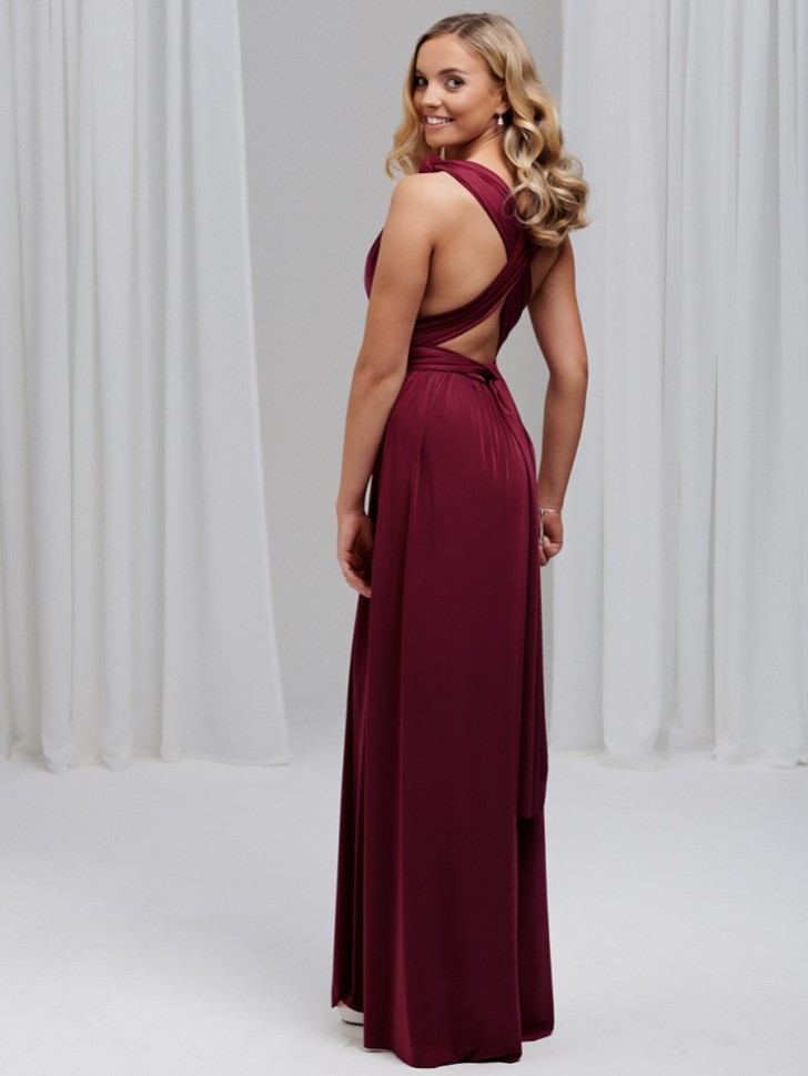 Emily Rose Burgundy Multiway Bridesmaid Dress (One Size)