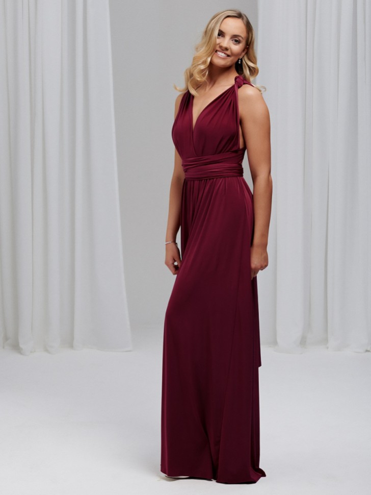 Emily Rose Burgundy Multiway Bridesmaid Dress (One Size)