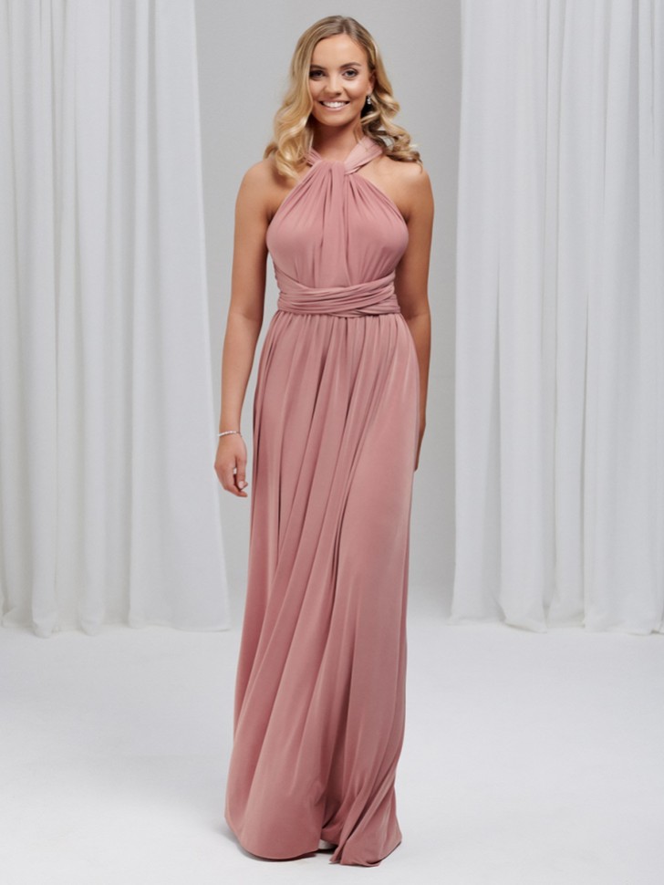 Emily Rose Dusky Pink Multiway Bridesmaid Dress (One Size)