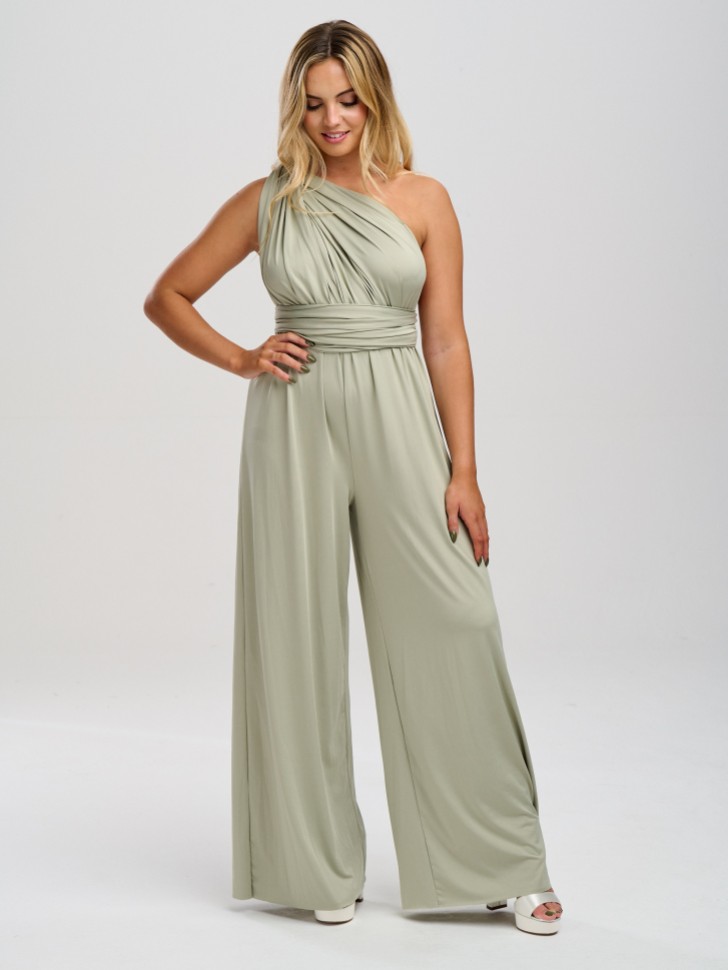 Emily Rose - Tuta da damigella multiway verde salvia (taglia unica)