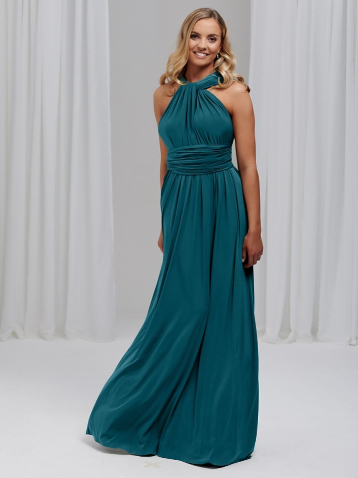 Emily Rose Teal Multiway Bridesmaid Dress (One Size)