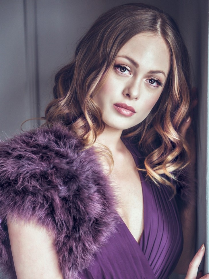 Sophia Grape Feather Bridal Bolero