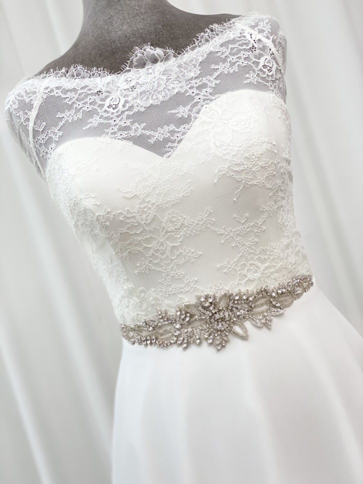 Hamilton Vintage Beaded and Crystal Embellished Bridal Belt