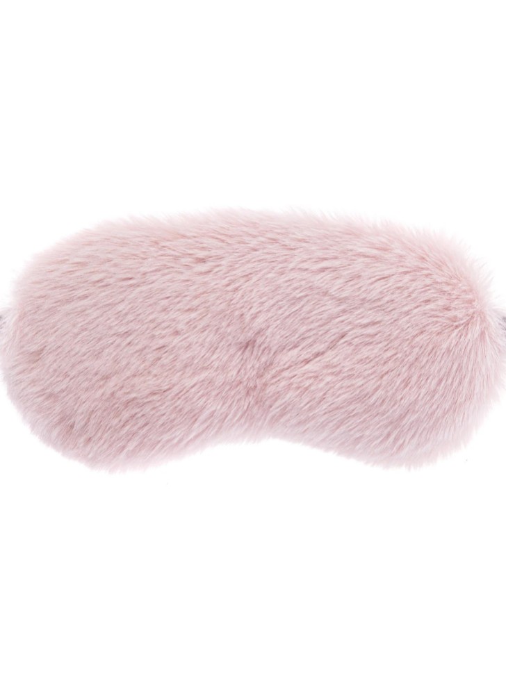 Helen Moore Masque pour les yeux en fausse fourrure rose Blossom