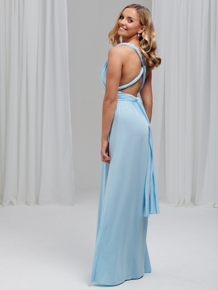 Emily Rose Sky Blue Multiway Bridesmaid Dress (One Size)