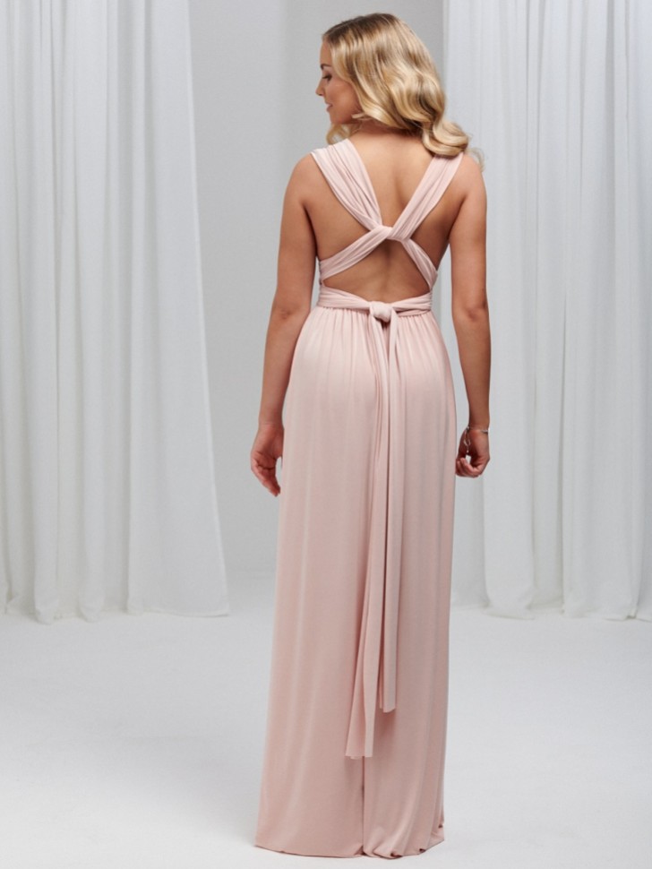 Emily Rose Blush Pink Multiway Bridesmaid Dress (One Size)