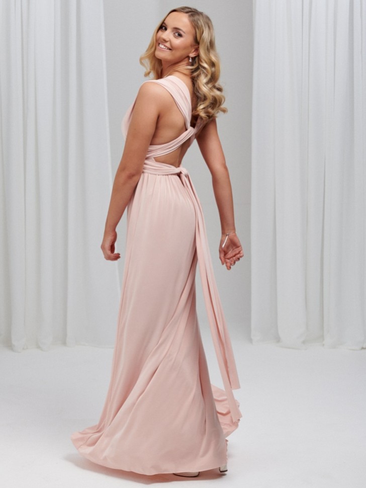 Emily Rose Blush Pink Multiway Bridesmaid Dress (One Size)