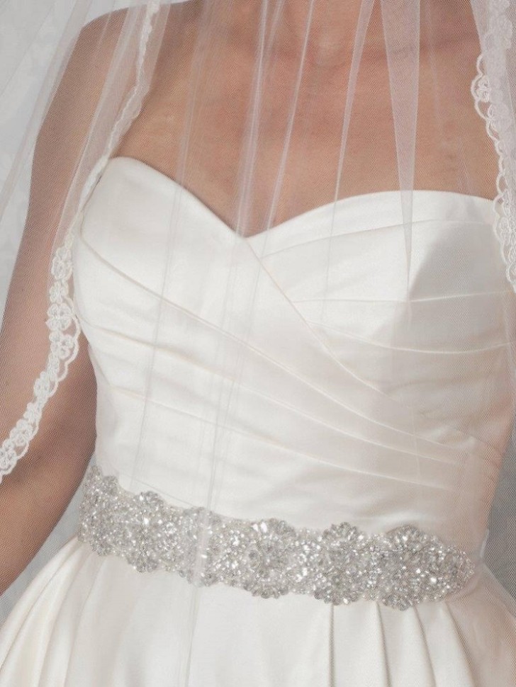 Perfect Bridal Brigitte Statement Crystal and Pearl Dress Belt
