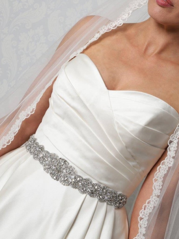 Perfect Bridal Emmy Vintage Inspired Crystal and Beaded Dress Belt